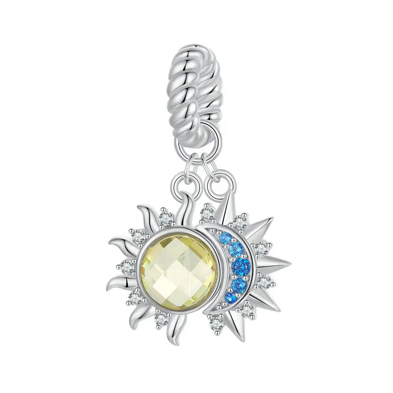 PINGENTE SUN AND MOON PRATAS 925